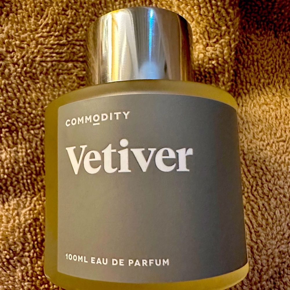 Commodity Vetiver Eau De Parfum 3.4 oz. Never used